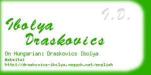 ibolya draskovics business card